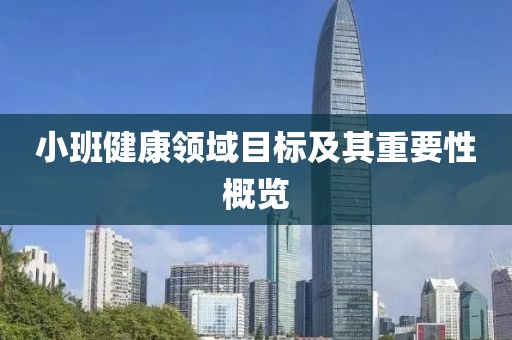 小班健康领域目标及其重要性概览